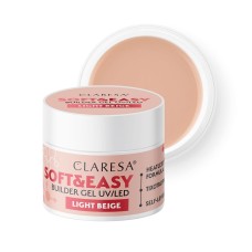 CLARESA Soft and Easy Light Beige - Изграждащ гел светло бежов 12gr.
